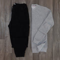 Ensemble Cargo Noir + Sweat Gris Clair