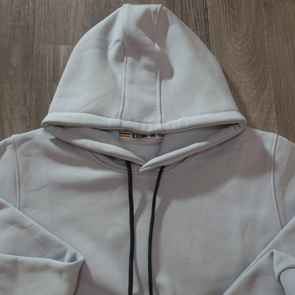 Ensemble Jogging Cargo Bleu Marine + Sweat à Capuche Gris Clair