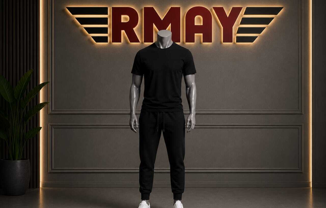 Ensemble Jogging Noir + T-Shirt Noir Simple