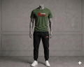 Ensemble Jogging Noir + T-Shirt Kaki