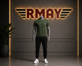 Ensemble Jogging Noir + T-Shirt Kaki Simple