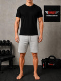 Ensemble Short Gris + T-Shirt Noir Simple