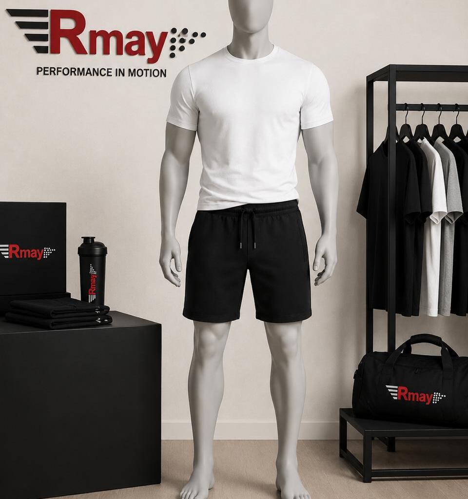 Ensemble Short Noir + T-Shirt Blanc Simple