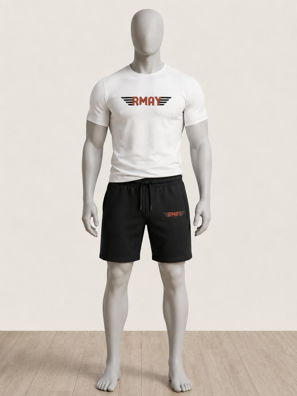 Ensemble Short Noir + T-Shirt Blanc