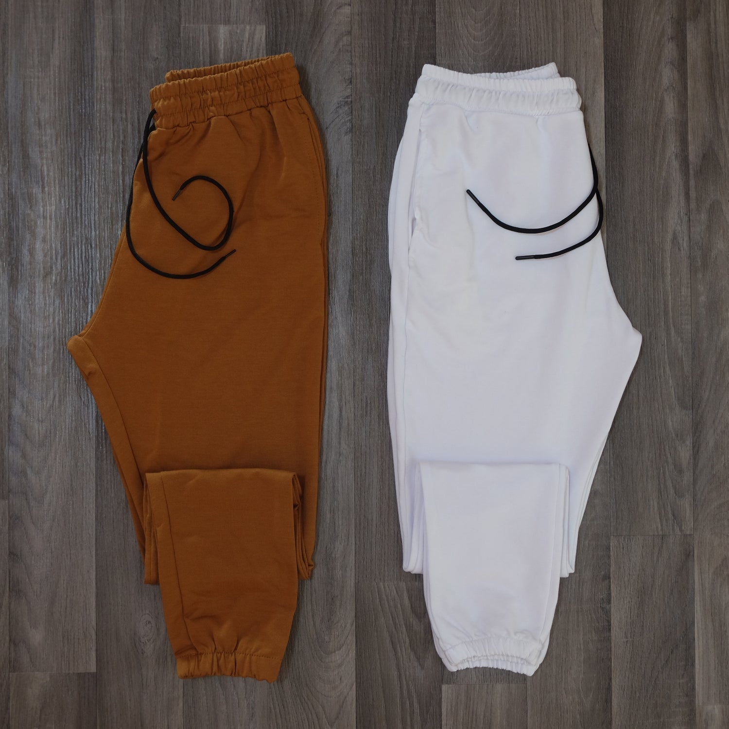 Pack 2 Jogging Marron Clair + Blanc