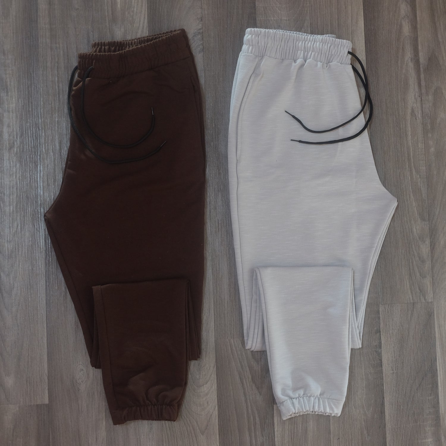 Pack 2 Jogging Gris Chine Clair + Marron
